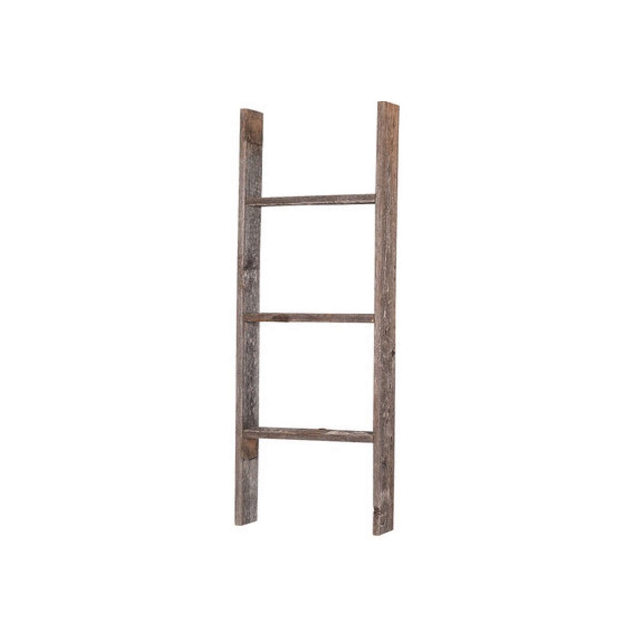 Rustic Farmhouse 3ft Reclaimed Wood Decorative Bookcase Picket Ladder